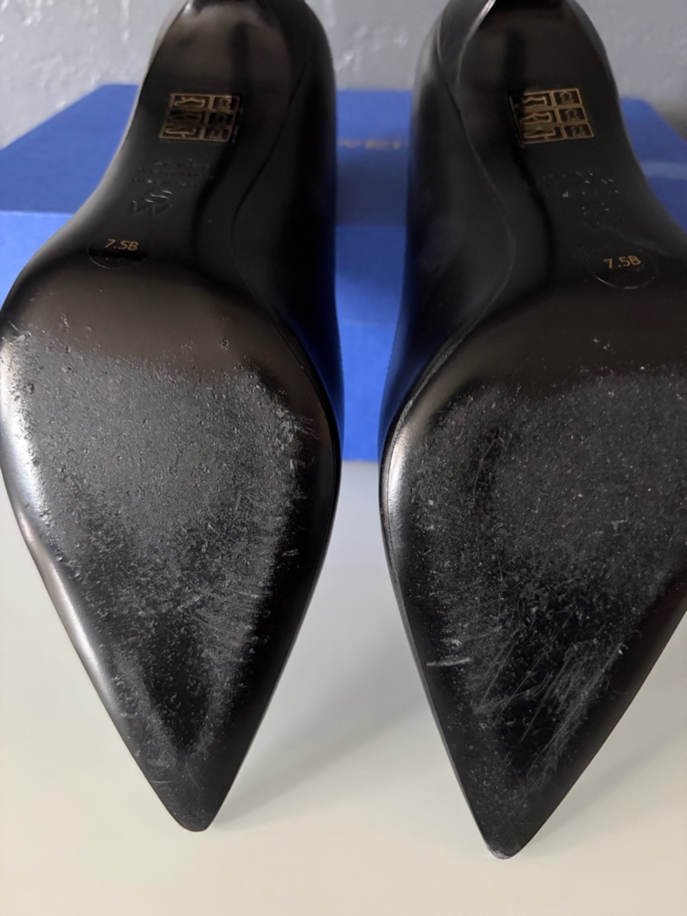 Stuart Weitzman “Power 85”Black Leather Pumps, Sz 7.5B - EUC - Picture 7 of 15